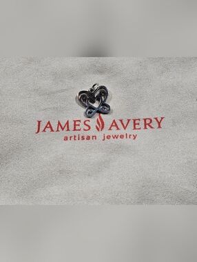 James Avery Sterling Open Butterfly Heart Charm